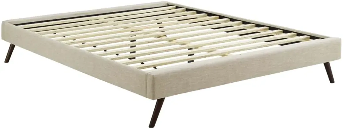 Modway - Loryn Queen Fabric Bed Frame with Round Splayed Legs