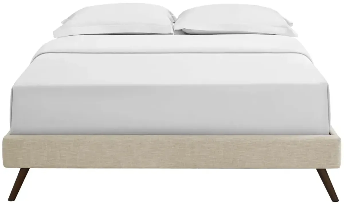 Modway - Loryn Queen Fabric Bed Frame with Round Splayed Legs