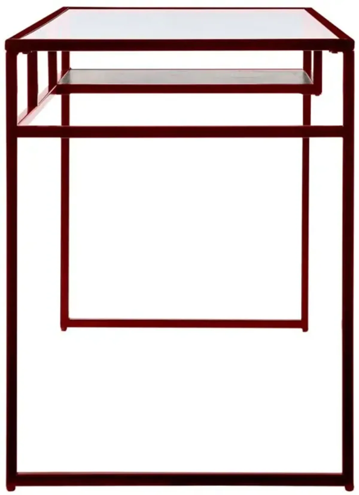 Yasin Desk, Red & Glass 92584