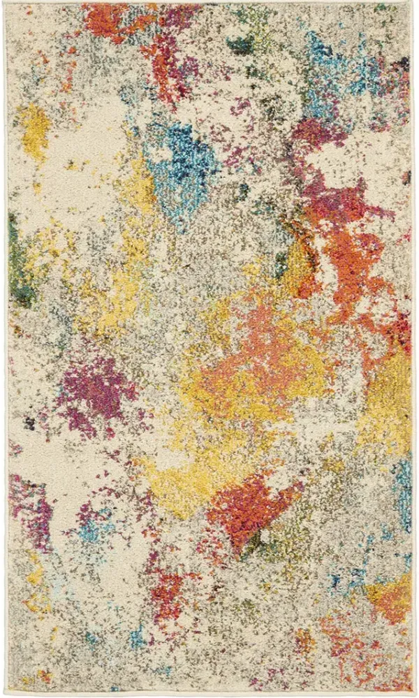 Celestial CES12 Ivory/Multicolor 2'2" x 7'6" Rug