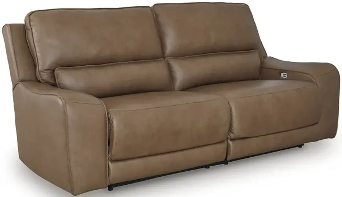 Silverbrooke Dual Power Leather Reclining Sofa