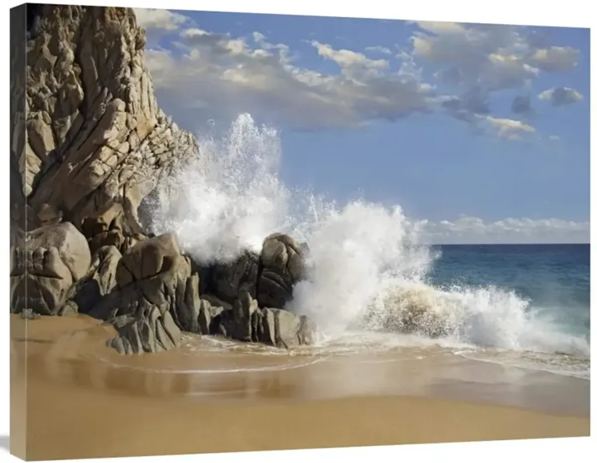 Lovers Beach with crashing waves, Cabo San Lucas, Mexico-Canvas Art-32x24