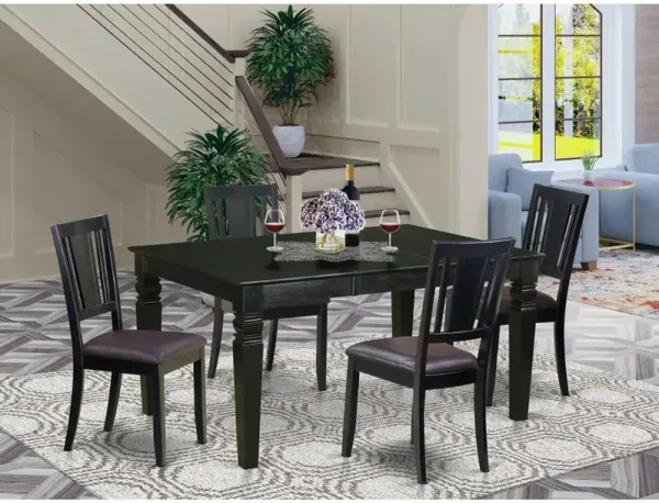 5 Pc Kitchen nook Dining set - Dining Table and 4 Kitchen Chairs