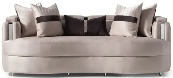 Michael Amini Carmela Sofa - Zinc/Silver