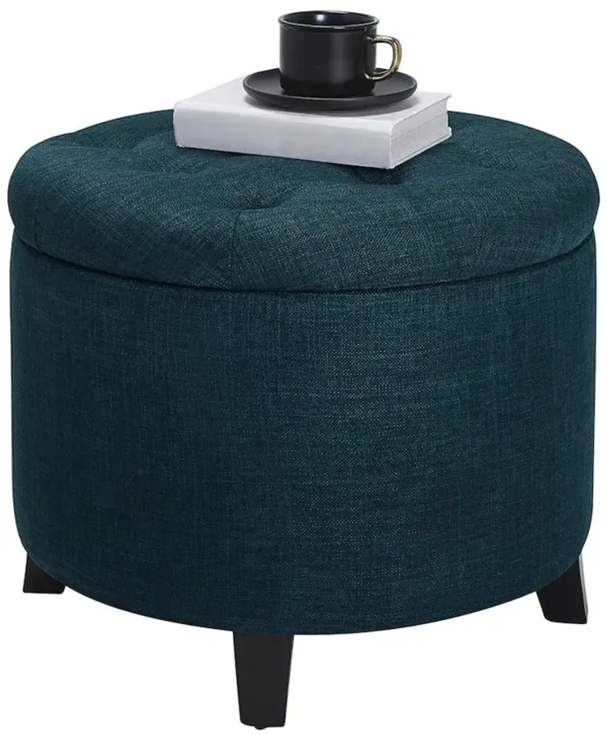 Convenience Concepts Designs4Comfort Round Storage Ottoman