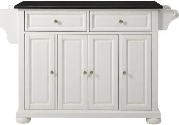 Alexandria Granite Top Full Size Kitchen Island/Cart