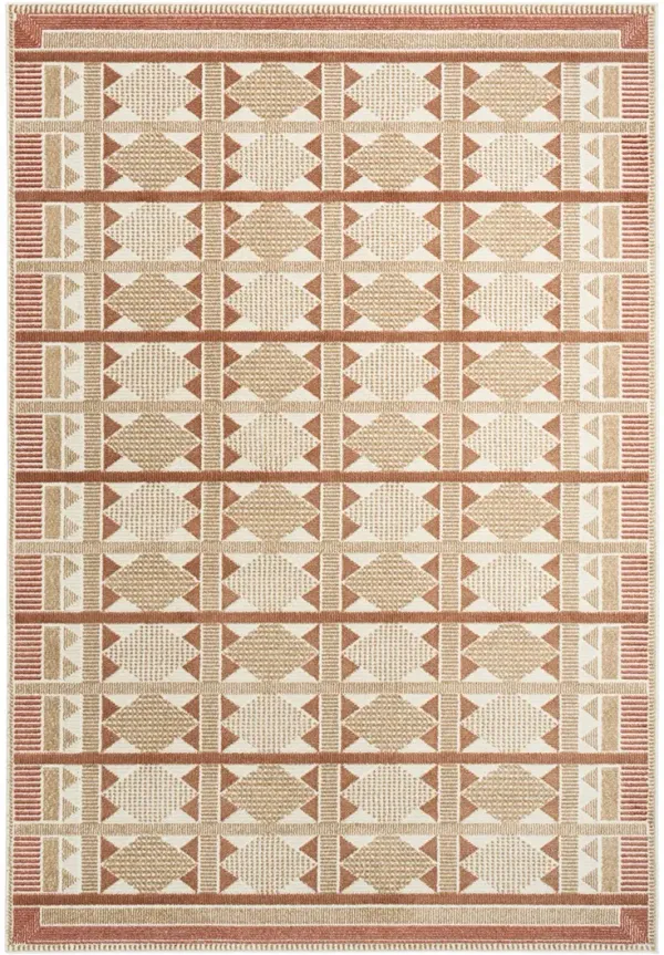 Nordic NRC06 Rust 5' x 7' Rug