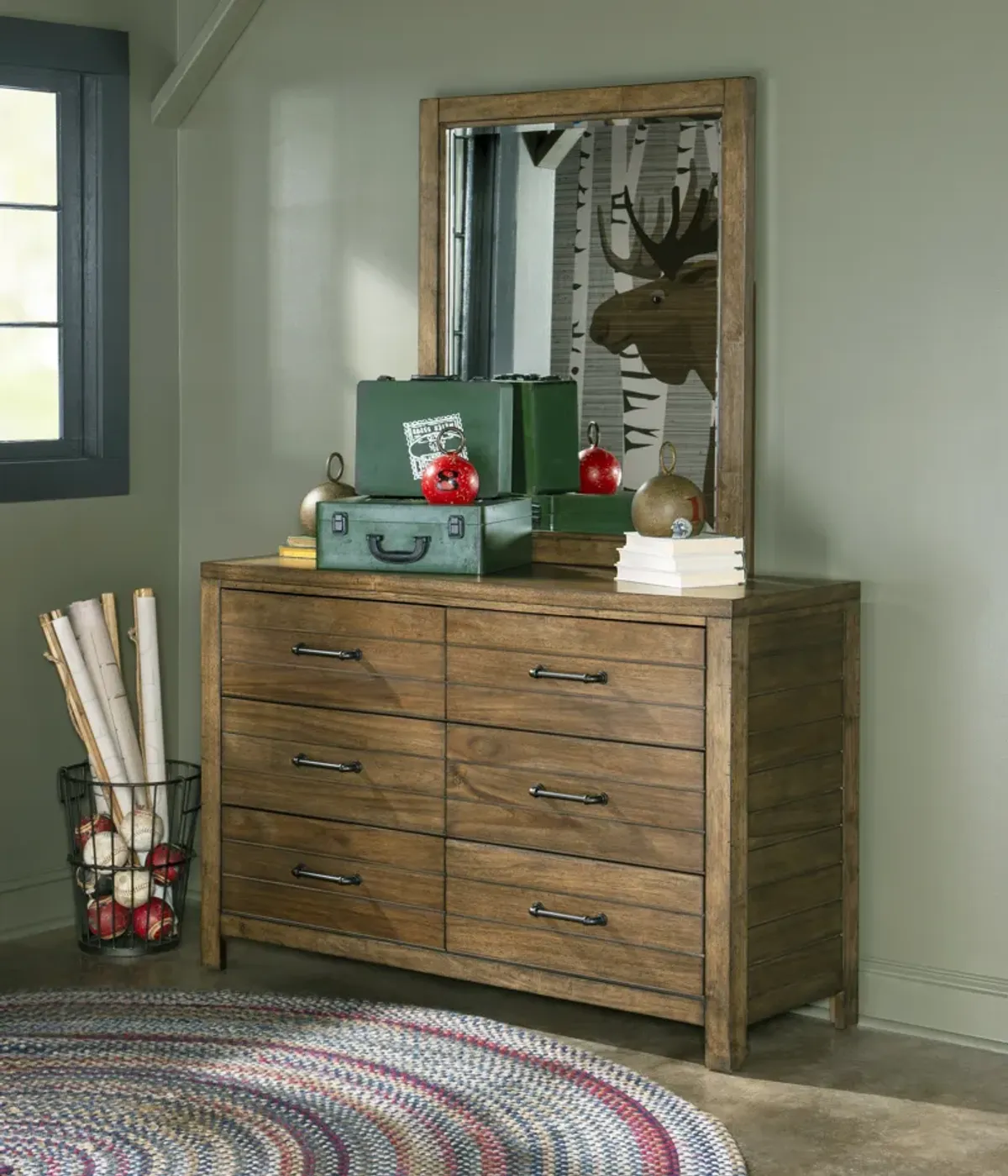 Summer Camp Dresser and Mirror Set