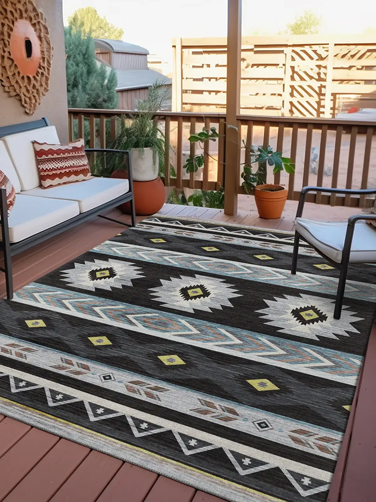 Phoenix PH3 Black 3' x 5' Rug