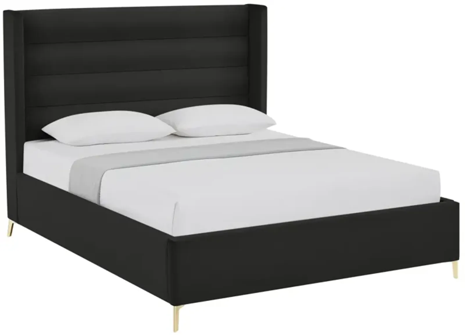 Inspired Home Ames Velvet Platform Bed