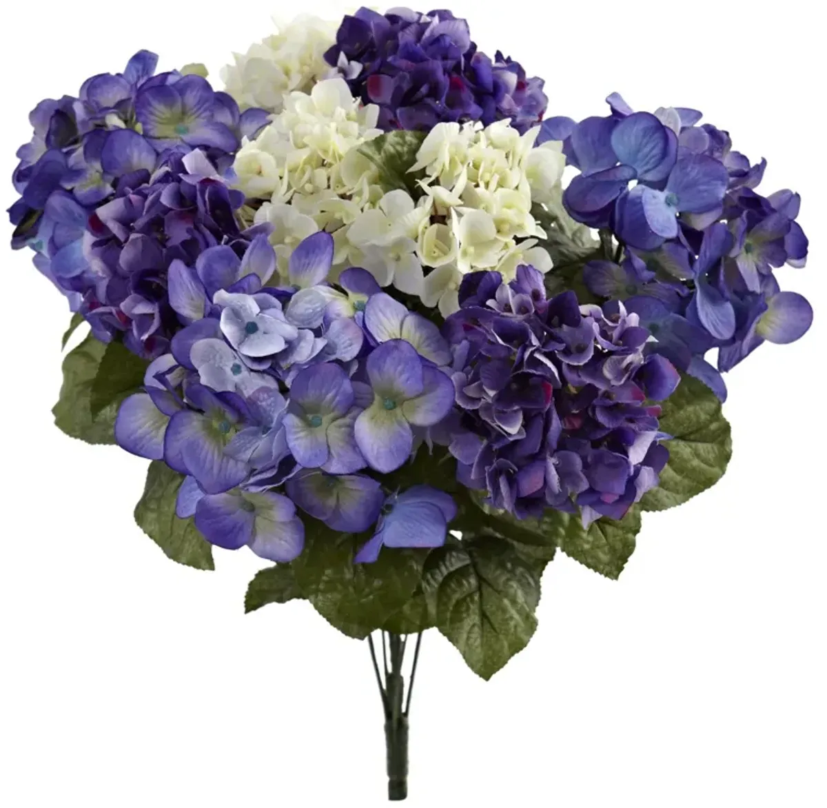 Nearly Natural 19-in Hydrangea Artificial Plant (Set of 3)