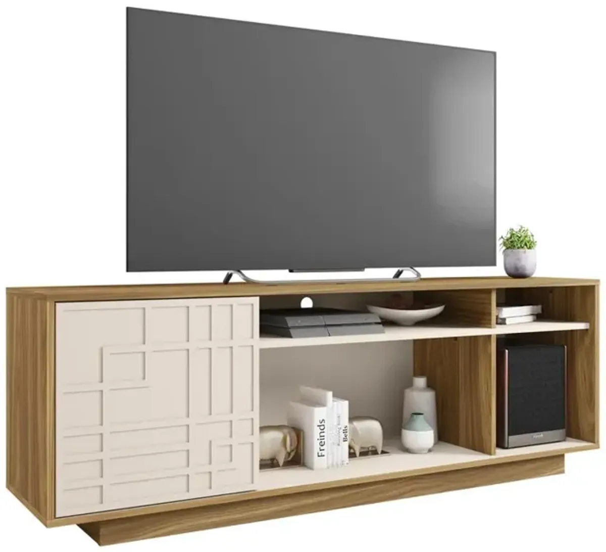 Techni Mobili TV Stand for Screen TVs Up to 70” When Measured Diagonally