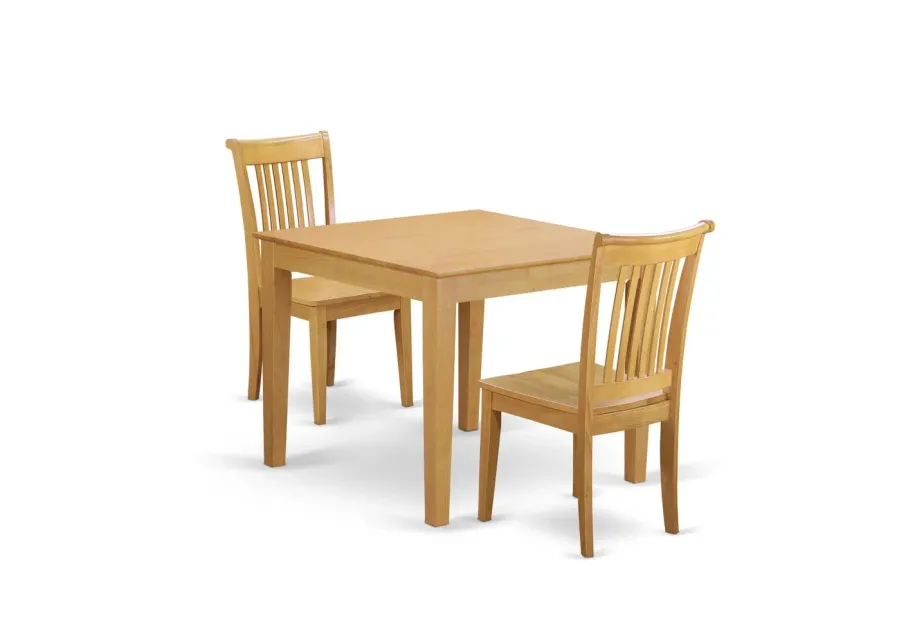 Dining Room Set Oak, OXPO3-OAK-W