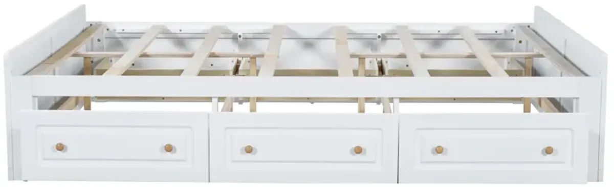Merax Platform Bed Frame with 6 Drawers