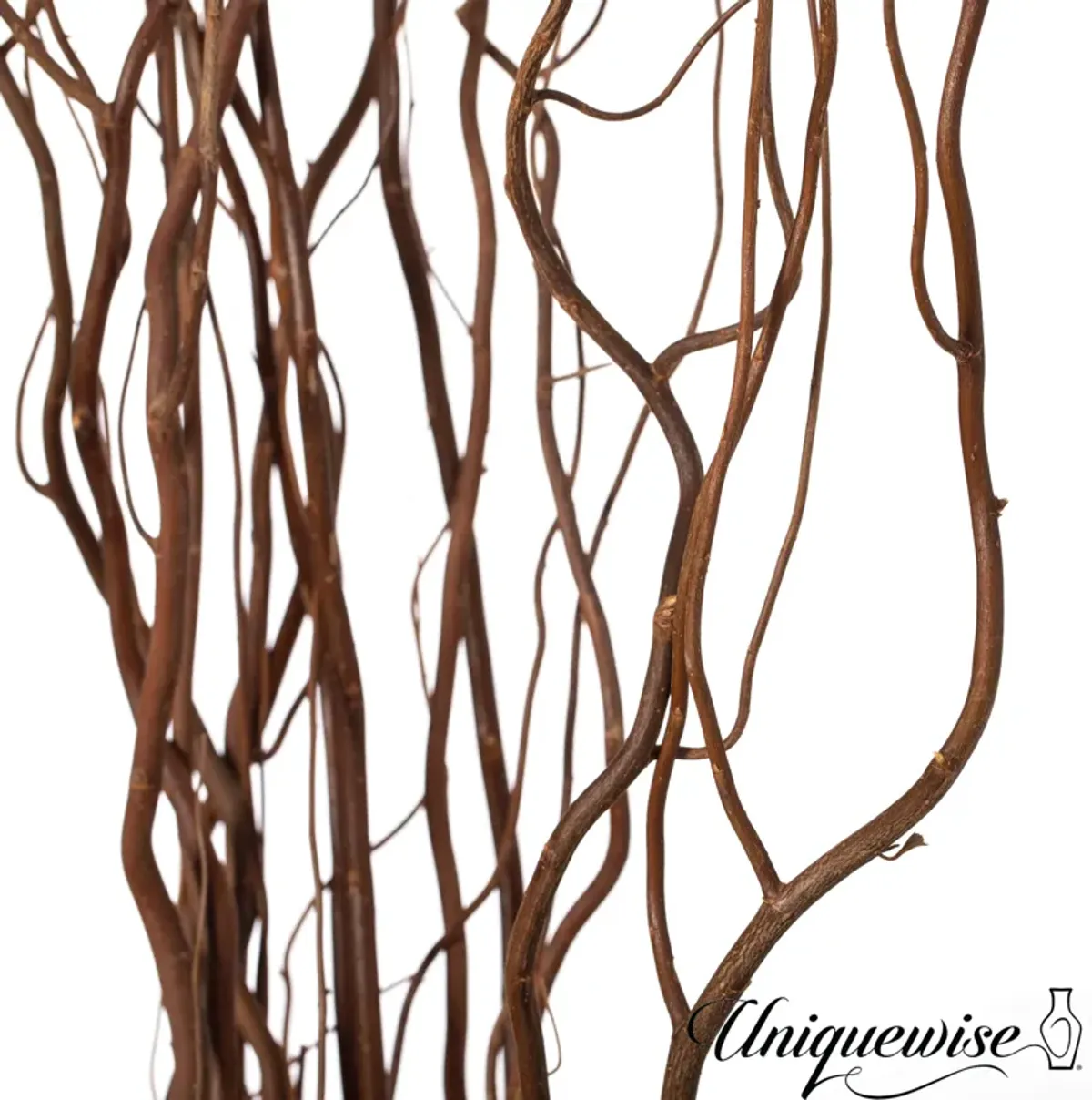 Uniquewise 12 pcs Natural Decorative Dry Branches Authentic Willow Sticks, Home Decoration and Wedding Craft 70 in, DIY Greenery Plants Craft Vases fillers Garden Hotel Farmhouse Decor.