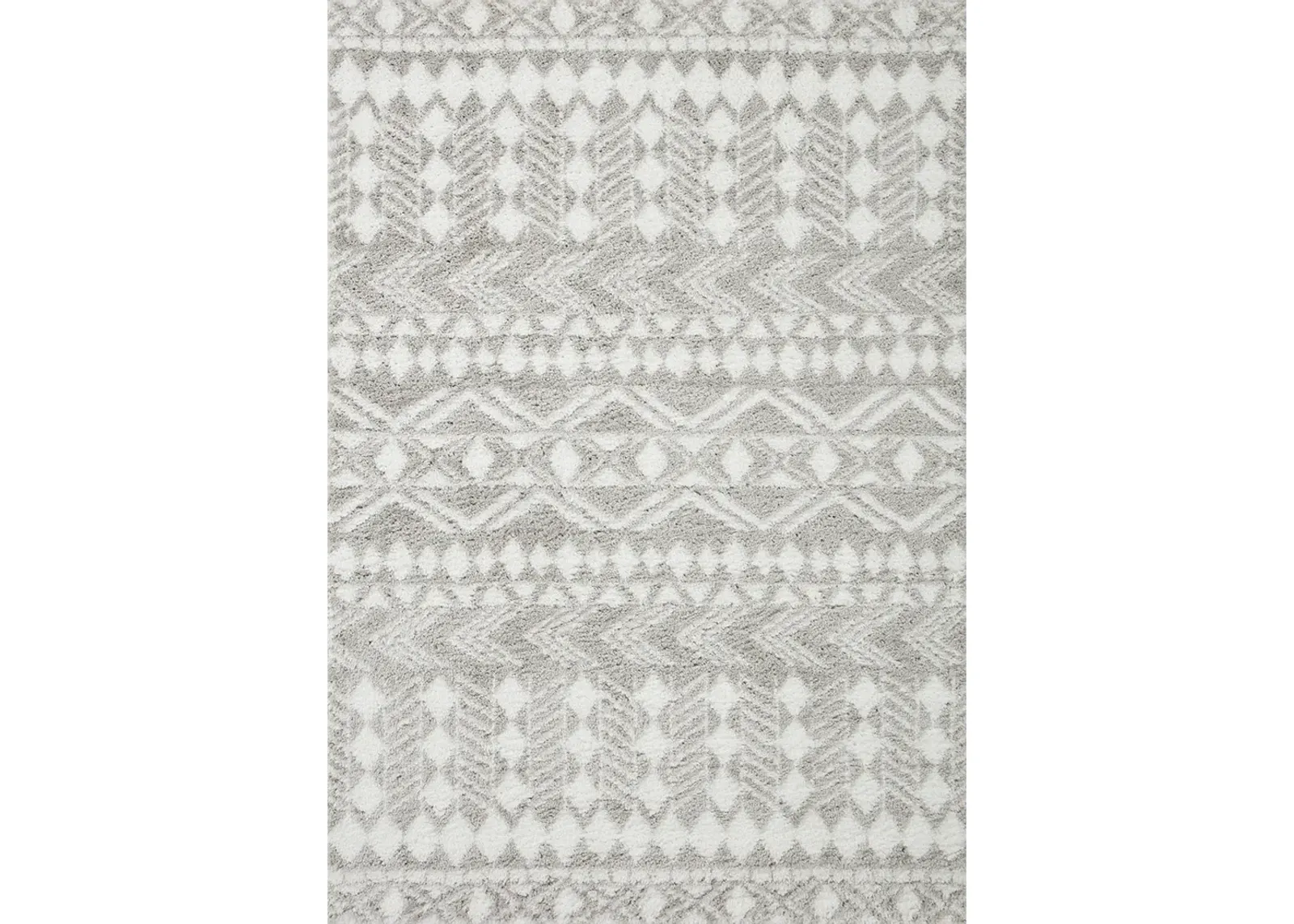 Bliss BLS05 Grey/White 7'10" x 10' Rug