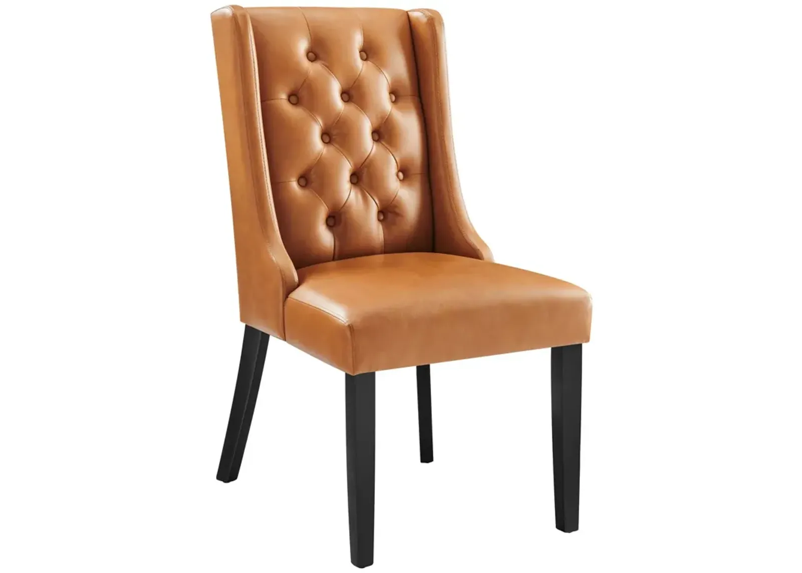 Baronet Button Tufted Vegan Leather Dining Chair