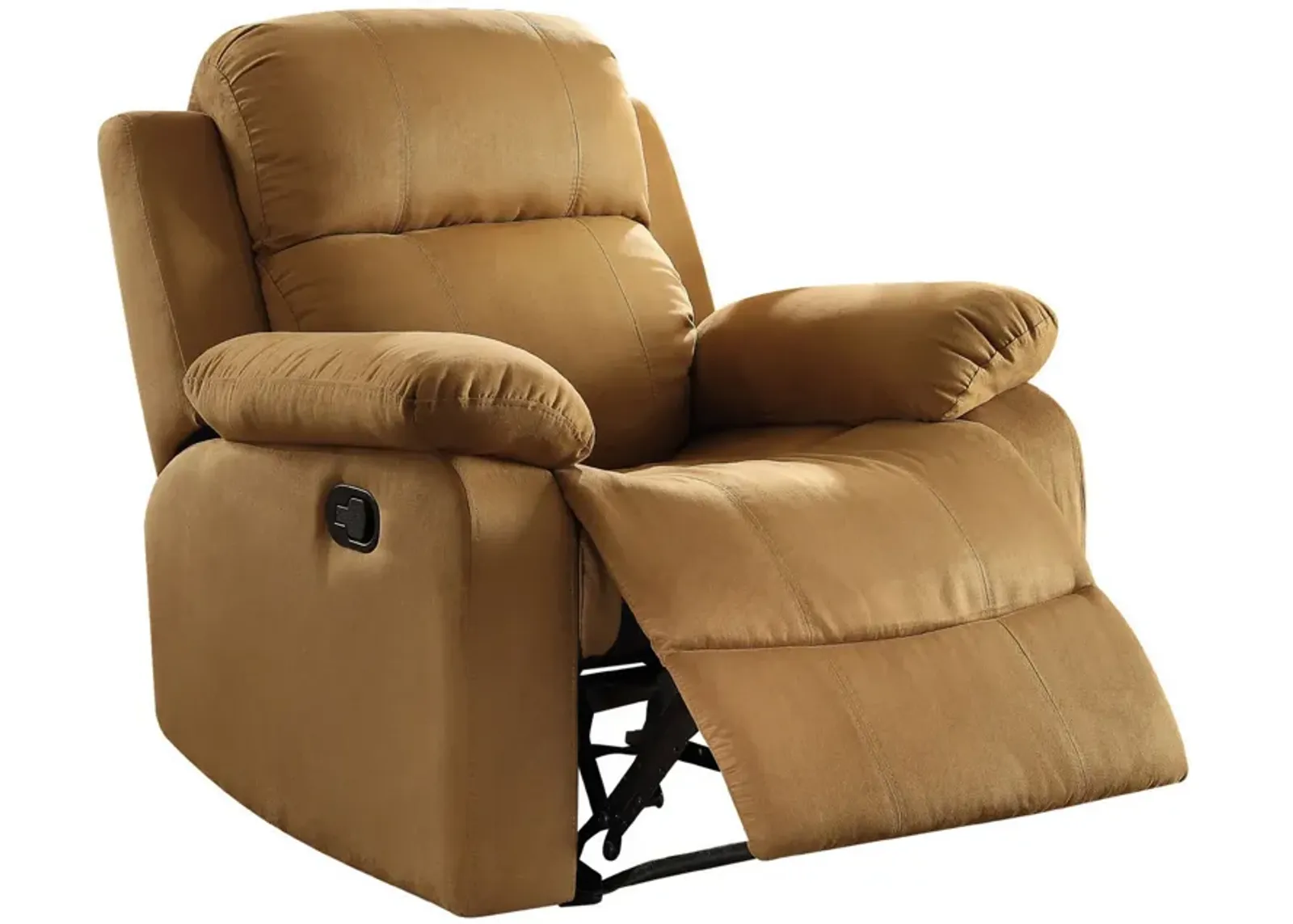 Parklon Recliner , Brown Microfiber-Benzara