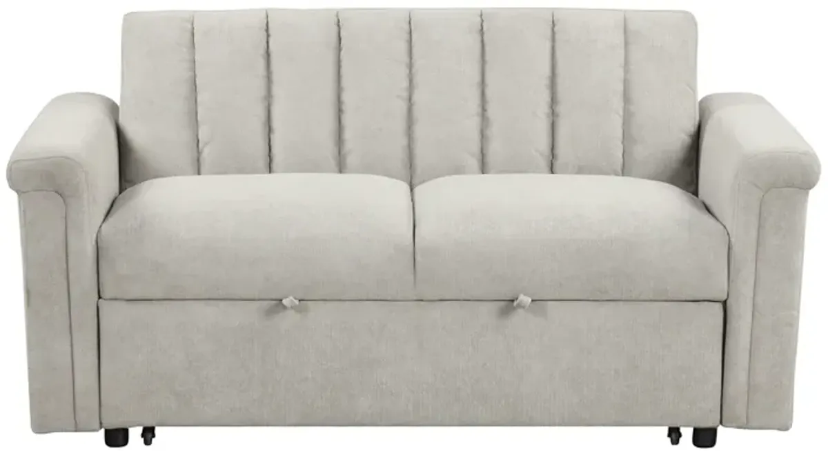 Convertible Soft Cushion Sofa Pull Bed, For Two People