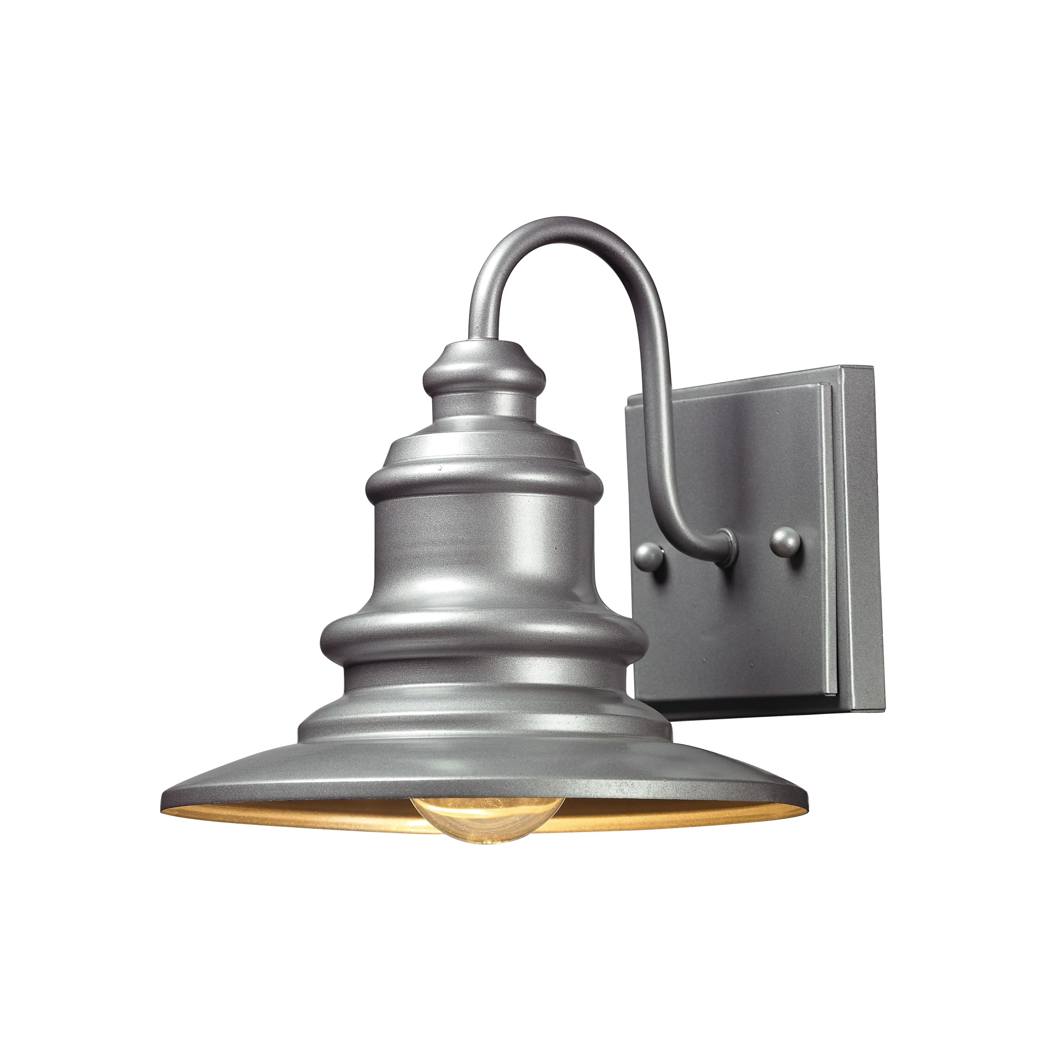 Marina 8'' Silver High 1-Light Outdoor Sconce