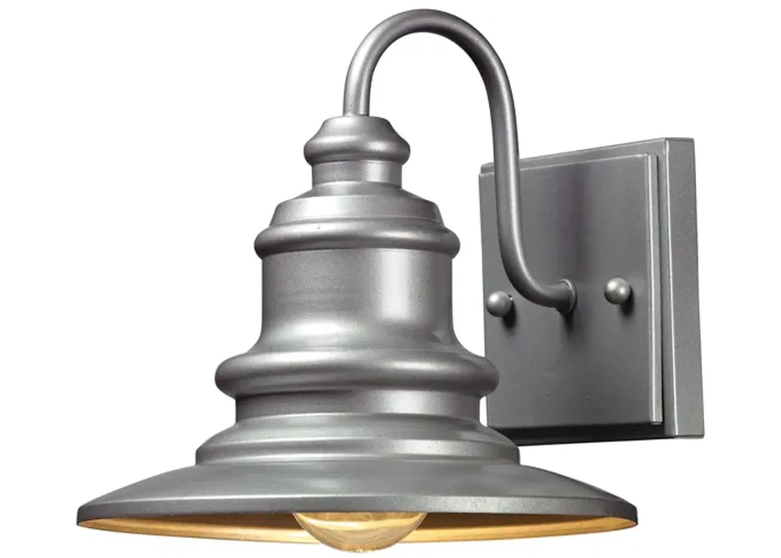 Marina 8'' Silver High 1-Light Outdoor Sconce