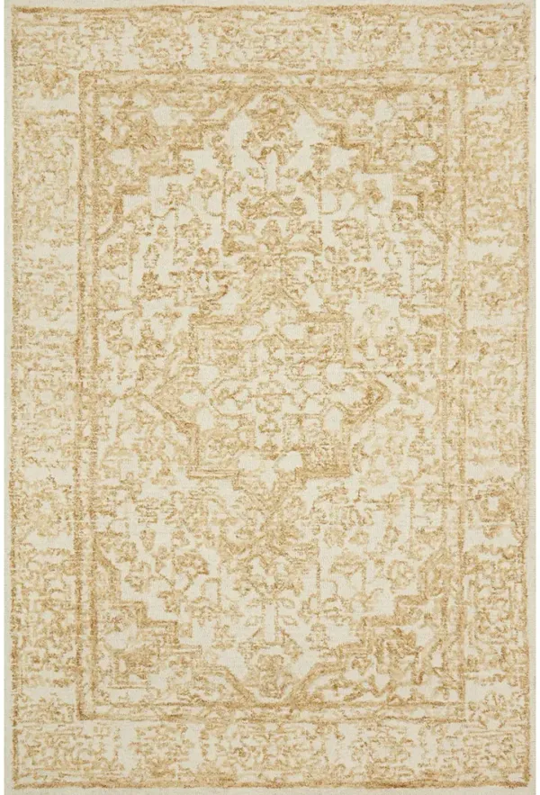 Annie ANN03 White/Gold 8'6" x 12' Rug