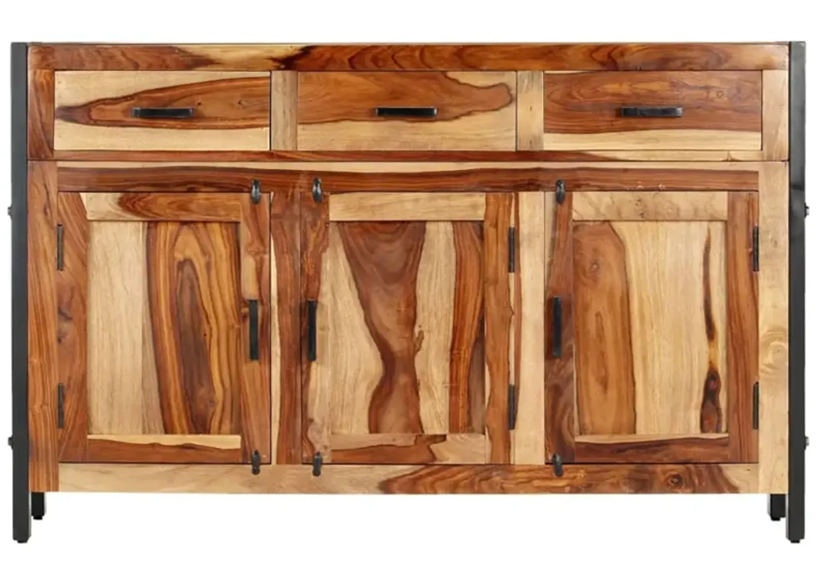 vidaXL Sideboard 47.2"x13.8"x29.5" Solid Sheesham Wood