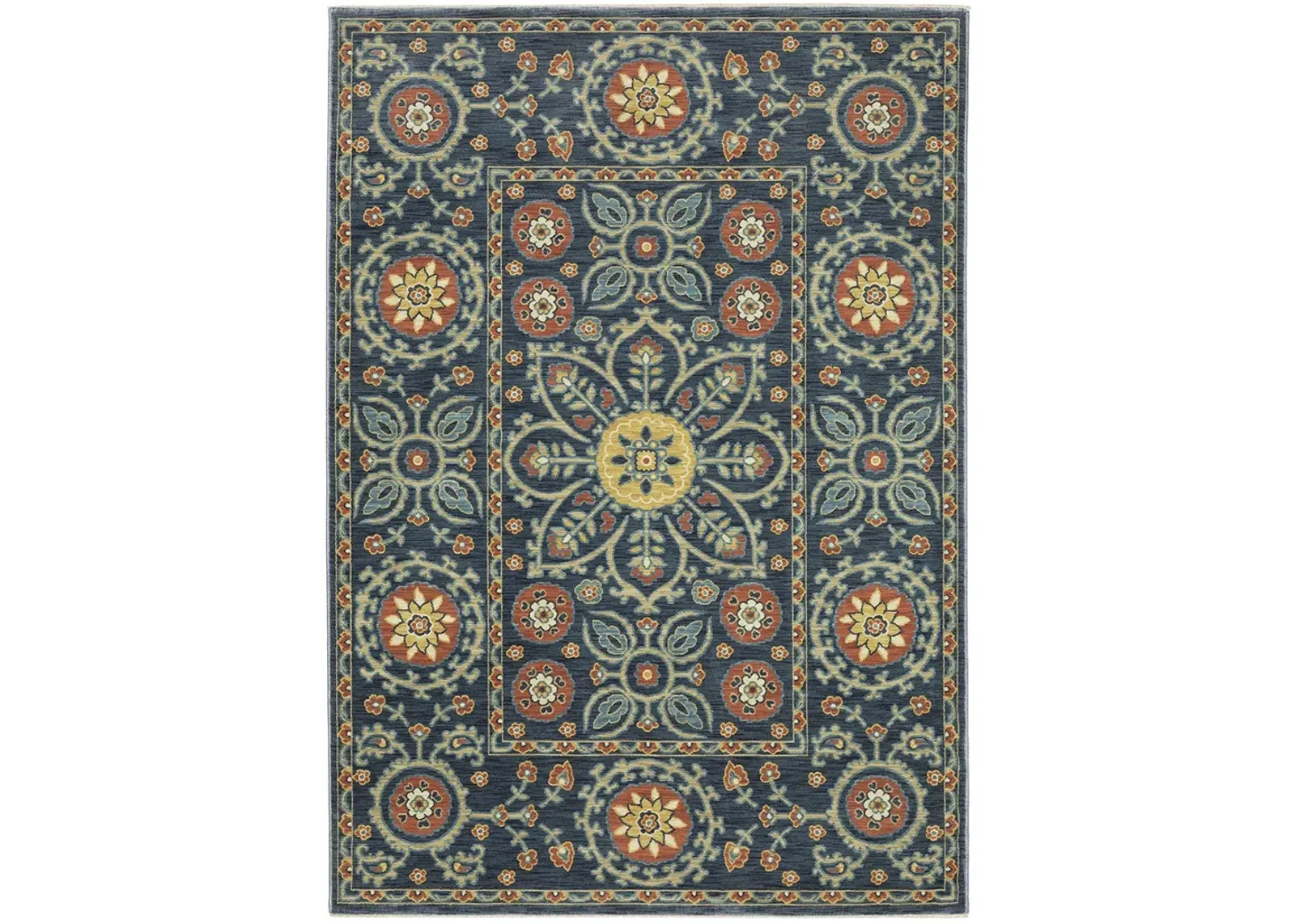 Francesca 5'3" x 7'6" Blue Rug