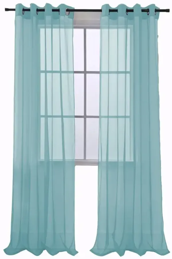 RT Designers Collection Cara One Sheer Grommet Light Filtering Curtain Panel