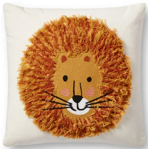 PRP0003 Ivory/Multi 18"x18" Polyester Pillow by Rifle Paper Co. × Loloi