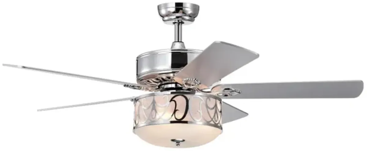 Hivvago 52 Inch Ceiling Fan with Light Reversible Blade and Adjustable Speed