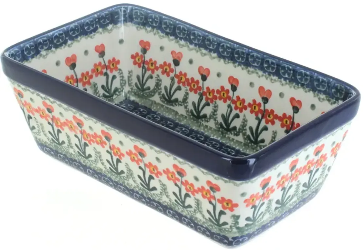 Blue Rose Polish Pottery Eliza Loaf Baker