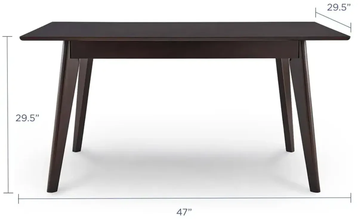 Modway - Oracle 47" Rectangle Dining Table Cappuccino