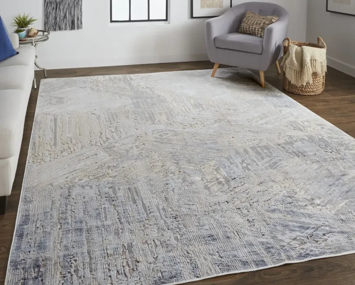 Laina 39G6F Tan/Ivory/Gray 3' x 12' Rug