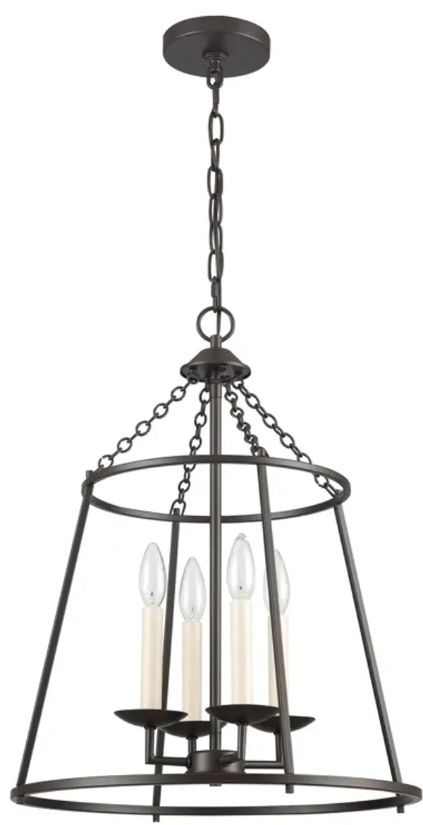 Joanie 17.25'' Wide Bronze 4-Light Pendant