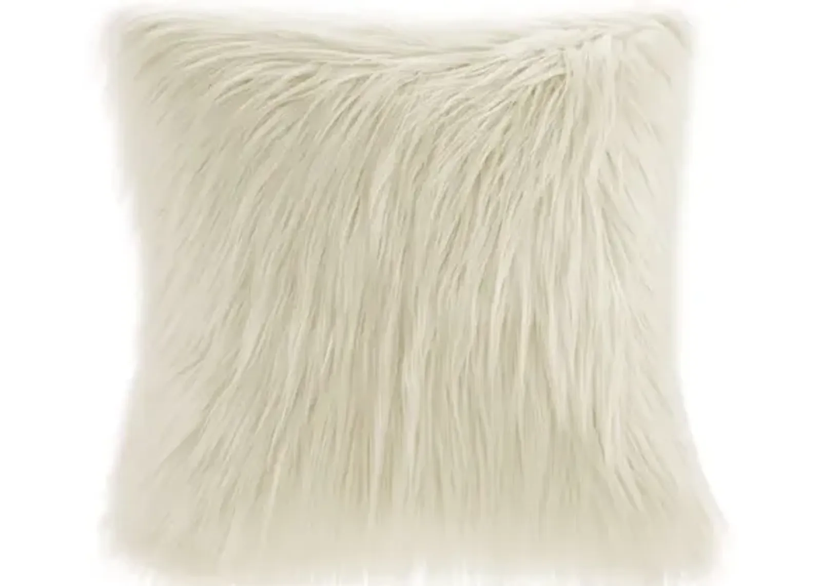 Gracie Mills Acevedo Plush Faux Fur Square Pillow