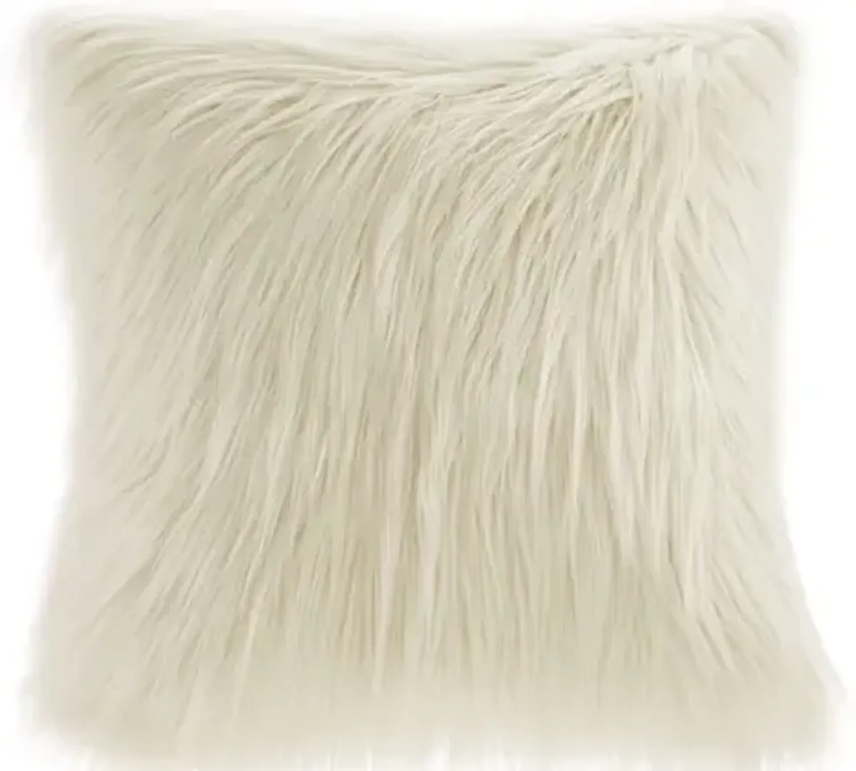 Gracie Mills Acevedo Plush Faux Fur Square Pillow