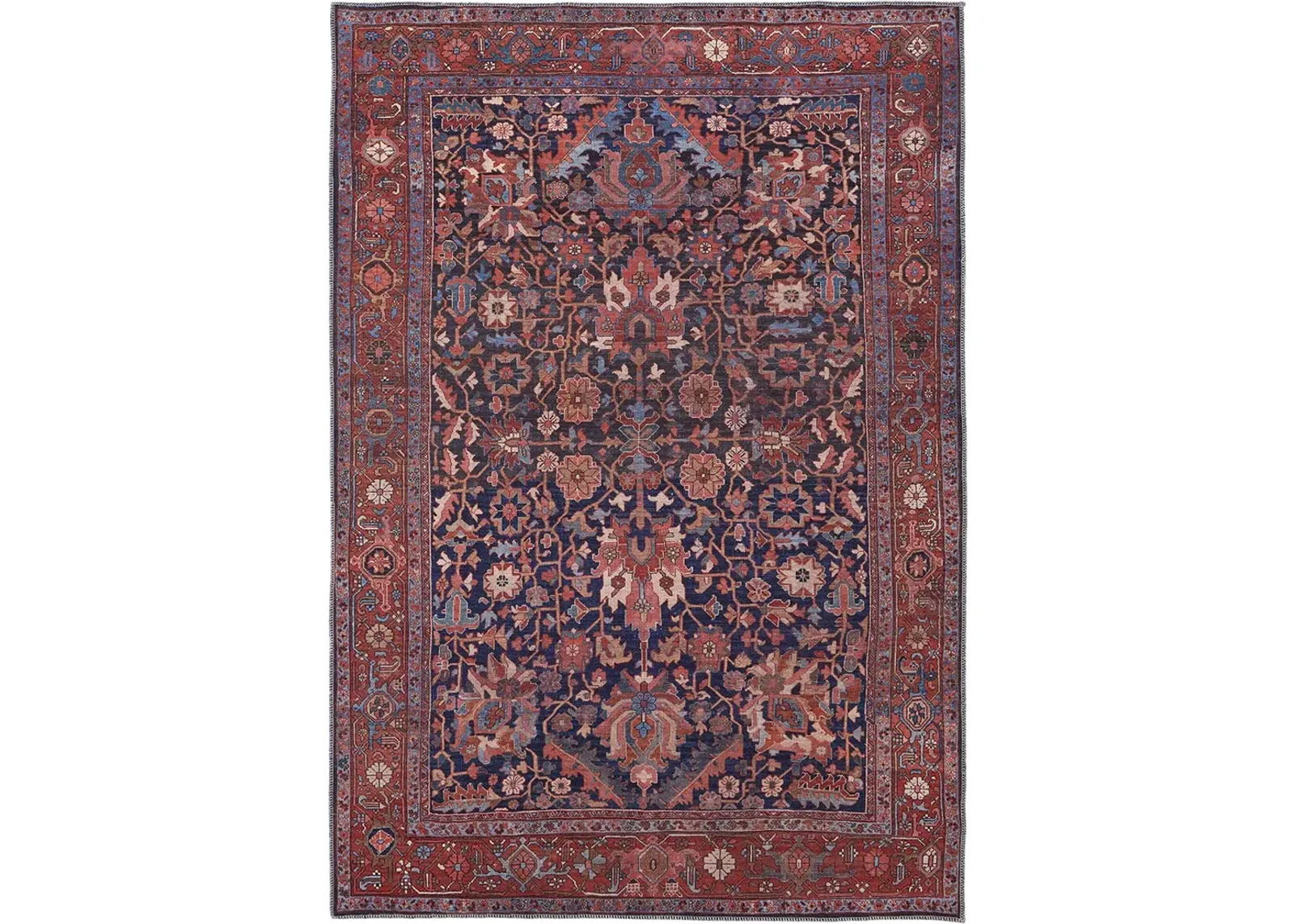 Rawlins 39HIF Red/Orange/Blue 2' x 3' Rug