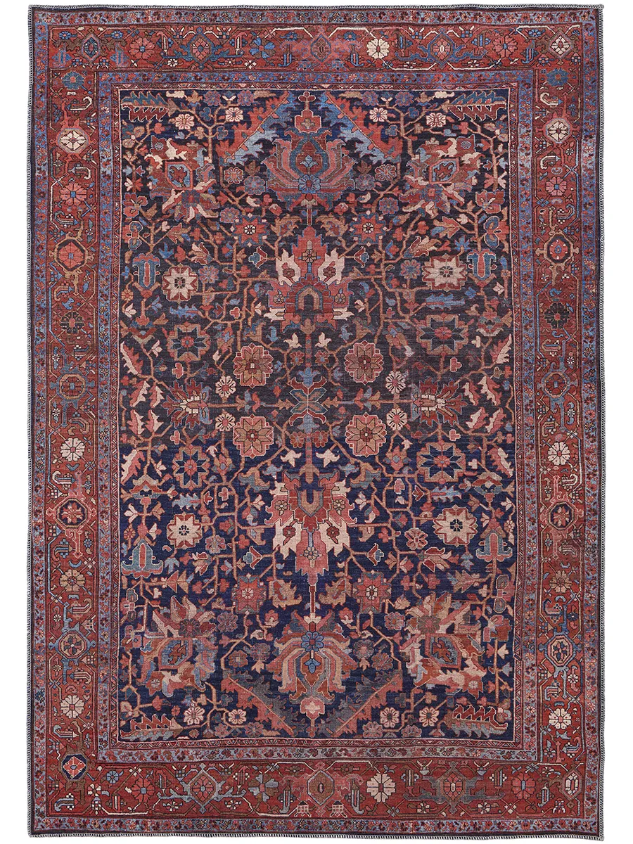 Rawlins 39HIF Red/Orange/Blue 2' x 3' Rug