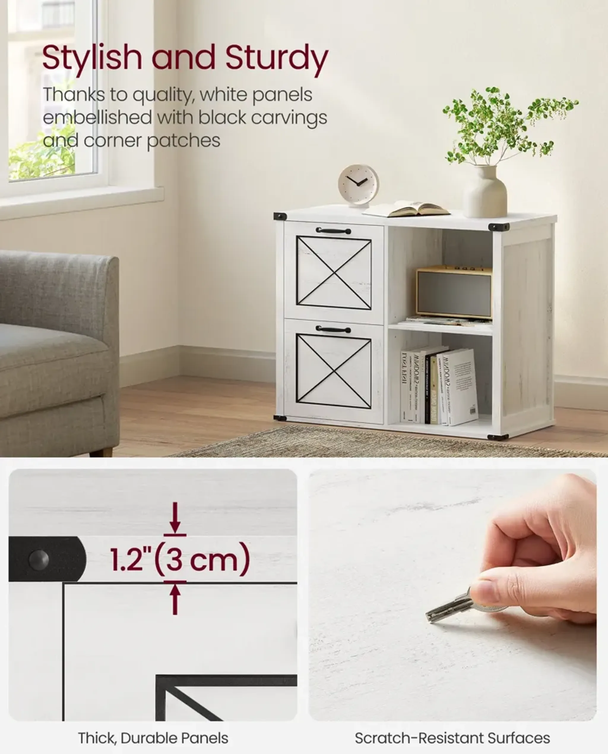 Compact Lateral File Cabinet With Multiple Drawers For Efficient Office ...