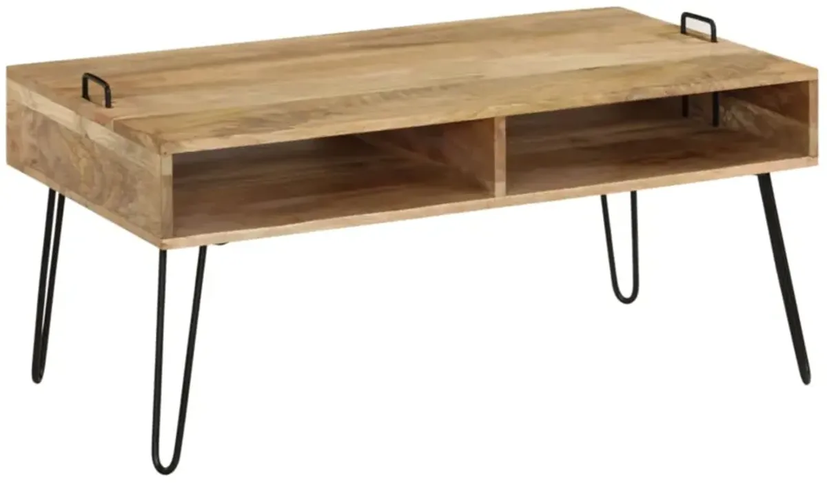 vidaXL Coffee Table Solid Mango Wood 39.4"x23.6"x17.7"