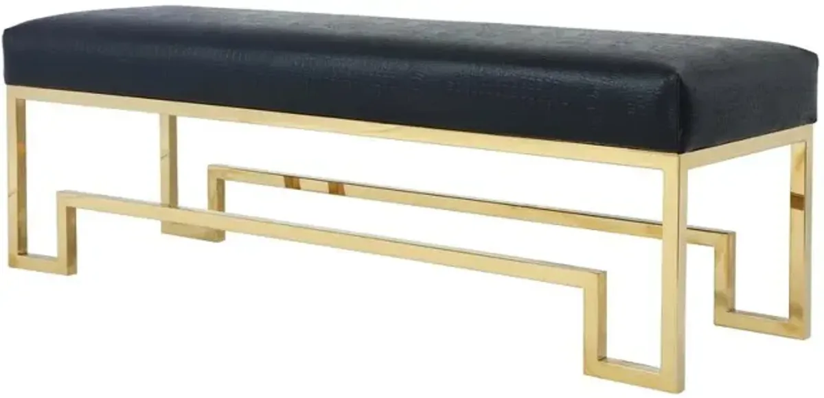 Bronson Bench Gold Black