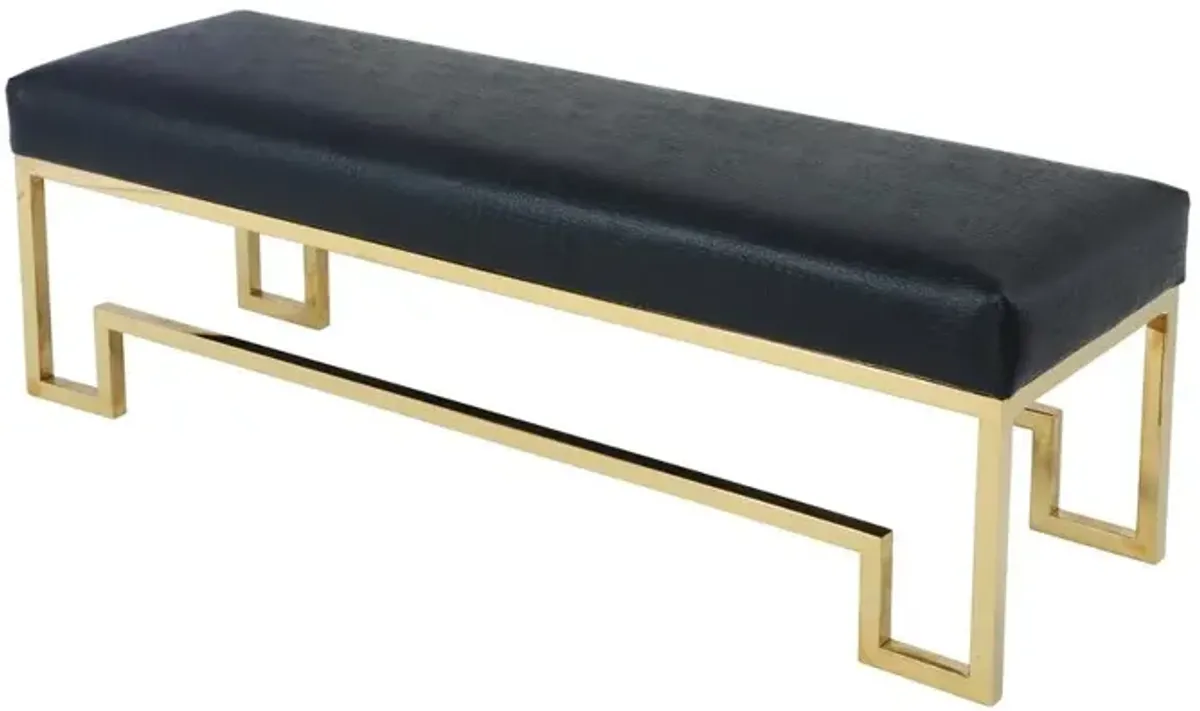 Bronson Bench Gold Black