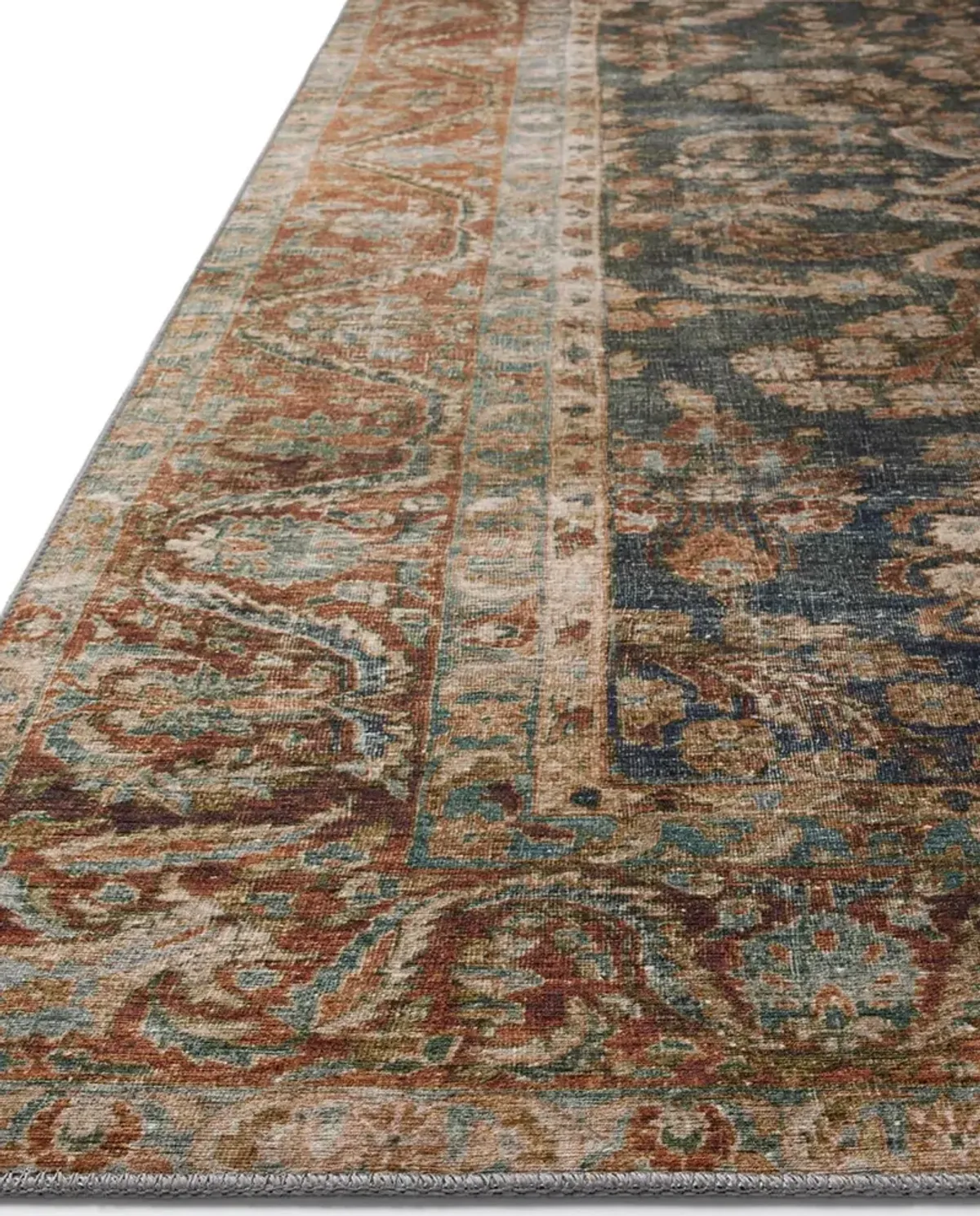 Jules Ocean/Spice 2'6"x7'6" Runner Rug