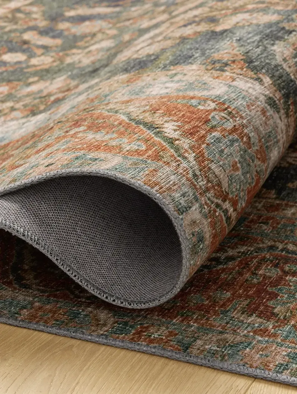 Jules Ocean/Spice 2'6"x7'6" Runner Rug