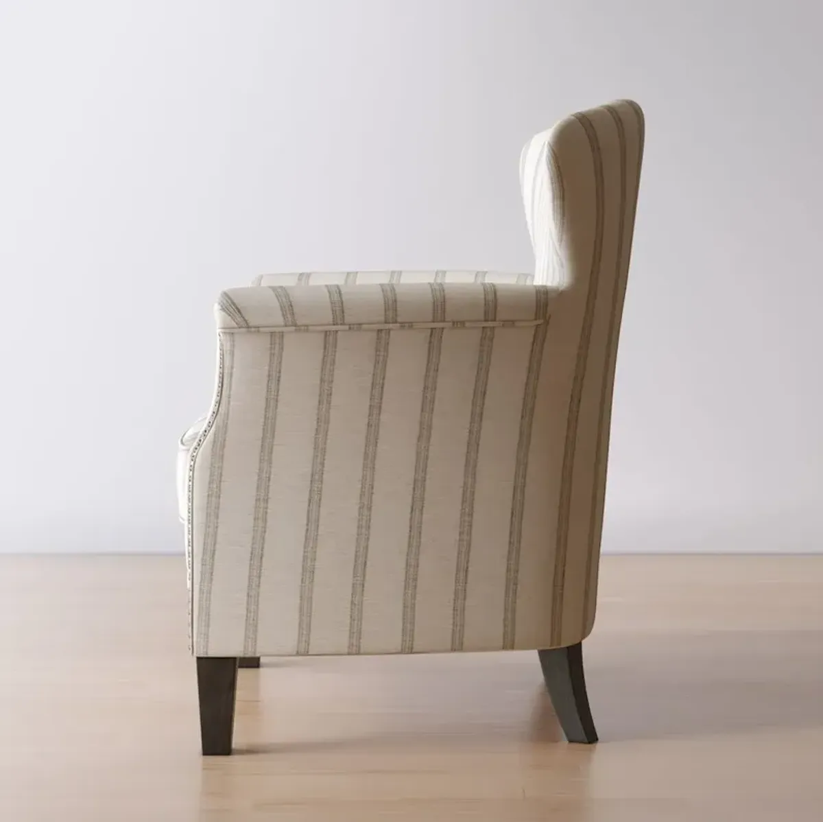 Jofran Layla Classic Upholstered Accent Chair with Nailhead Trim