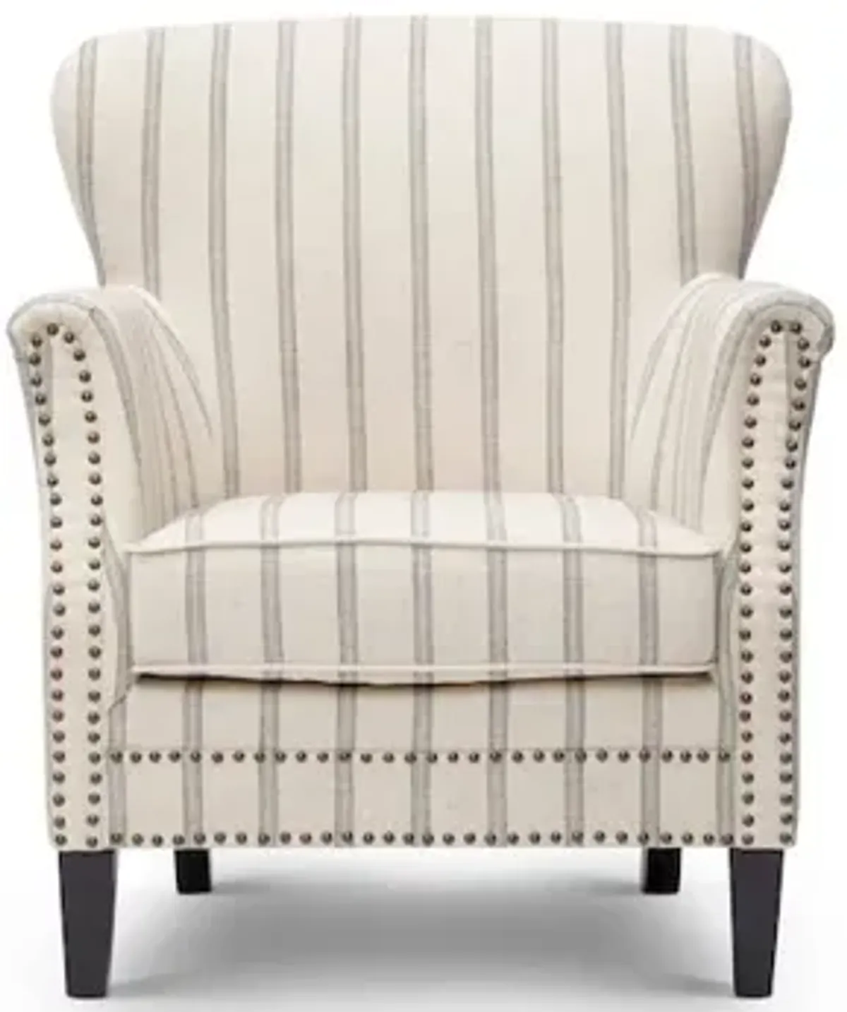 Jofran Layla Classic Upholstered Accent Chair with Nailhead Trim