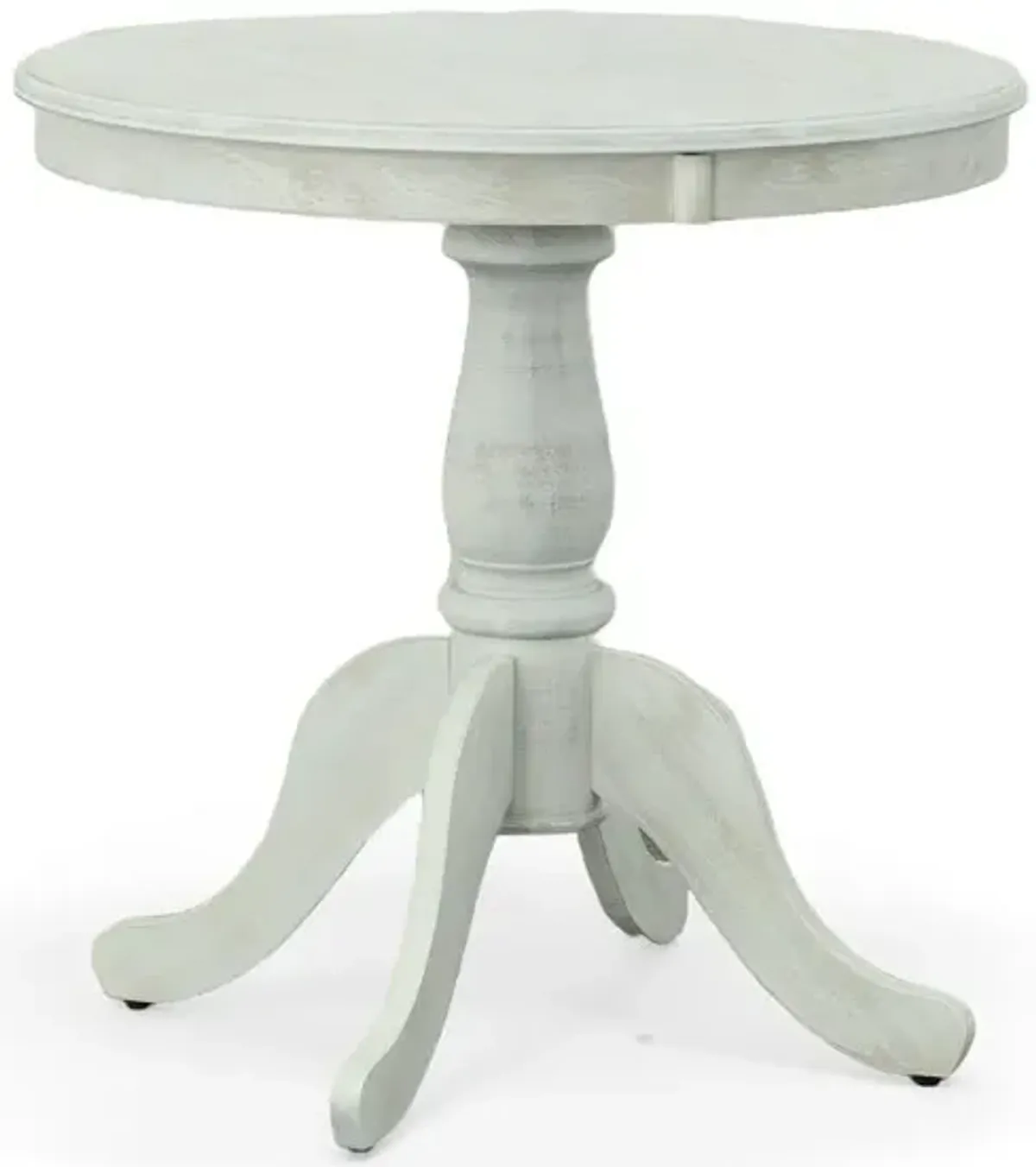 Carolina Living Fairview 30 Round Pedestal Dining Table - Whitewash