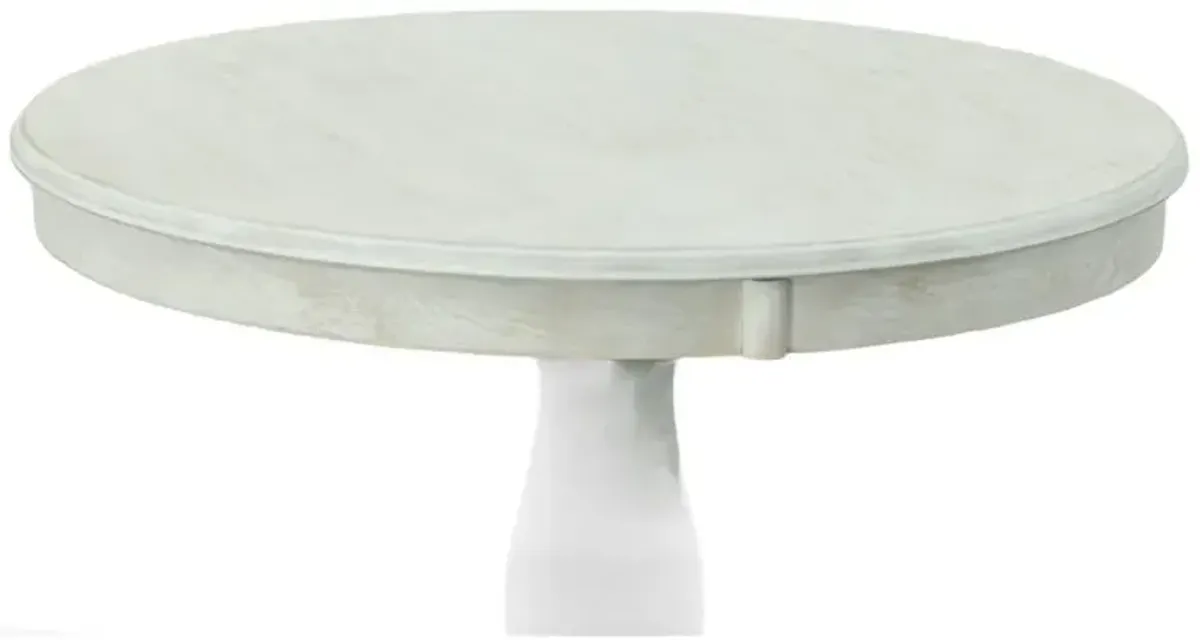 Carolina Living Fairview 30 Round Pedestal Dining Table - Whitewash