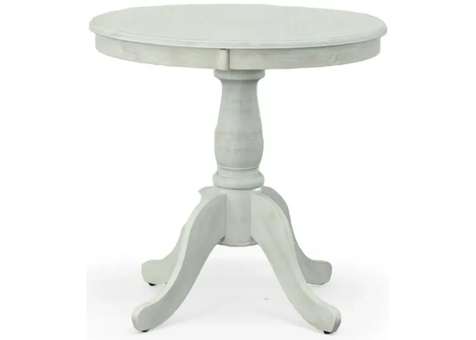 Carolina Living Fairview 30 Round Pedestal Dining Table - Whitewash